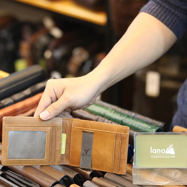 Ví da nam kẹp tiền tiện lợi đẹp độc lạ VDN074