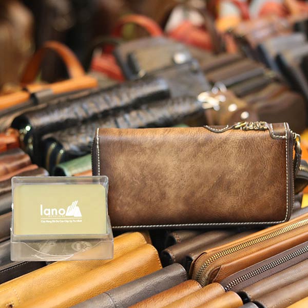 Ví dài nam da bò cầm tay sang trọng lịch lãm từ da nhập khẩu VCTN072