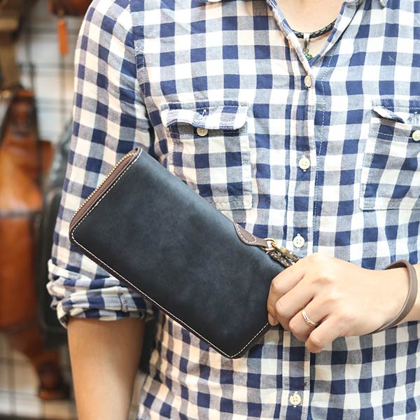 Ví dài nam da bò cầm tay sang trọng lịch lãm từ da nhập khẩu VCTN072