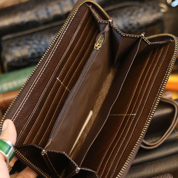 Ví dài nam da bò cầm tay sang trọng lịch lãm từ da nhập khẩu VCTN072