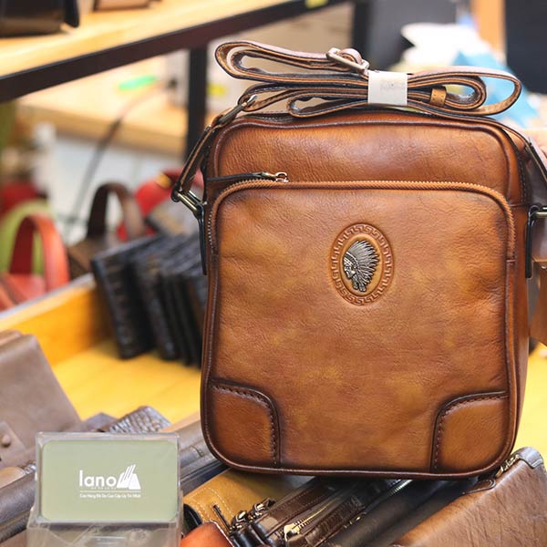 Túi đeo chéo nam da bò thật thời trang công sở mẫu mới 2020