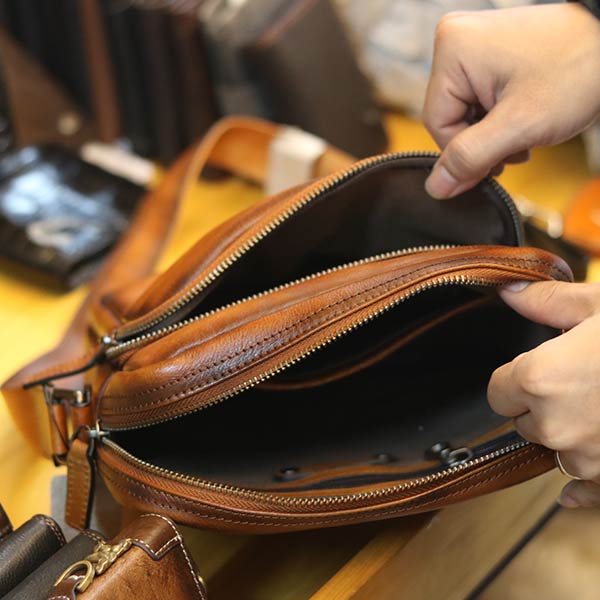 Túi đeo chéo nam da bò thật thời trang công sở mẫu mới 2020