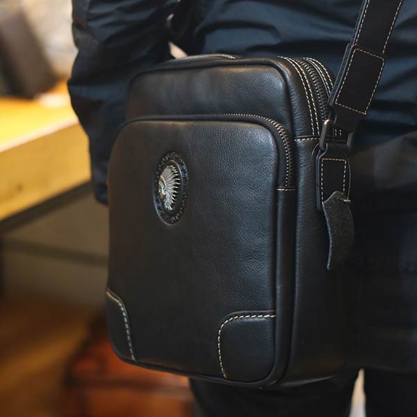 Túi đeo chéo nam da bò thật thời trang công sở mẫu mới 2020