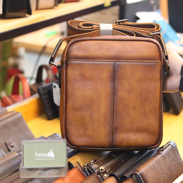 Túi đeo chéo nam da bò thật thời trang công sở mẫu mới 2020