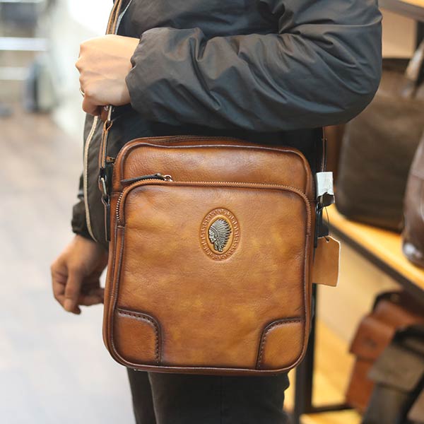 Túi đeo chéo nam da bò thật thời trang công sở mẫu mới 2020