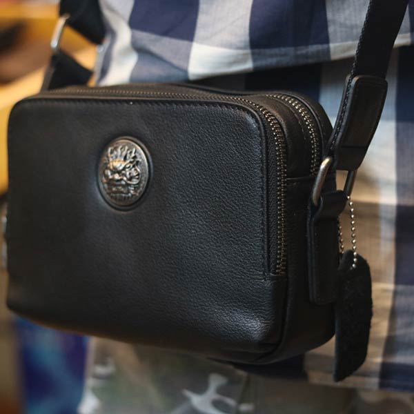 Túi đeo chéo nam mini da bò nhỏ gọn tiện lợi KT182