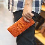 Ví da cá sấu cầm tay 2 gấp 1 mặt thời trang gọn nhẹ VCSCT08