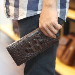 Ví da cá sấu cầm tay 2 gấp 1 mặt thời trang gọn nhẹ VCSCT08