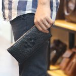 Ví da cá sấu cầm tay 2 gấp 1 mặt thời trang gọn nhẹ VCSCT08