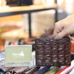 Ví da cá sấu cao cấp gai lưng 1 mặt loại ngang VCSNGL14