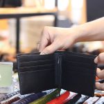 Ví da cá sấu cao cấp gai lưng 1 mặt loại ngang VCSNGL14