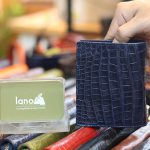 Ví da cá sấu loại đứng mỏng gọn da bụng 1 mặt VCSDT08