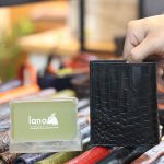 Ví da cá sấu loại đứng mỏng gọn da bụng 1 mặt VCSDT08