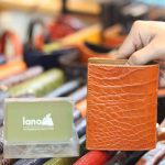 Ví da cá sấu loại đứng mỏng gọn da bụng 1 mặt VCSDT08