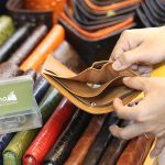 Ví da cá sấu loại đứng mỏng gọn da bụng 1 mặt VCSDT08