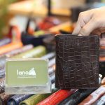 Ví da cá sấu loại đứng mỏng gọn da bụng 1 mặt VCSDT08