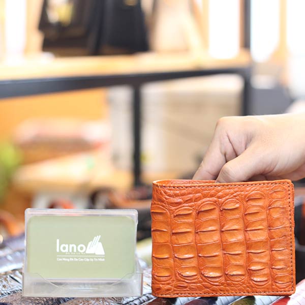 Ví nam loại ngang 2 mặt da cá sấu gai lưng mới 2020 VCSNGL15