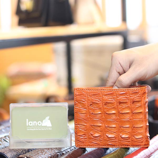 Ví nam loại ngang 2 mặt da cá sấu gai lưng mới 2020 VCSNGL15