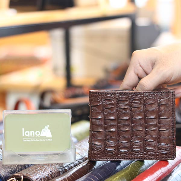 Ví nam loại ngang 2 mặt da cá sấu gai lưng mới 2020 VCSNGL15