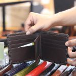 Ví ngang da cá sấu đan viền 1 mặt cao cấp VCSNDV10