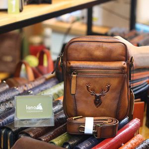 Túi da nam đeo chéo kết hợp sling nhỏ gọn tiện lợi mẫu mới 2020 TDL76