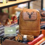 Túi đeo ngực da bò kết hợp đeo chéo nam sang trọng gọn nhẹ mới 2020 TDL78