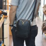 Túi đeo ngực da bò kết hợp đeo chéo nam sang trọng gọn nhẹ mới 2020 TDL78