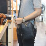 Túi đeo ngực da bò kết hợp đeo chéo nam sang trọng gọn nhẹ mới 2020 TDL78