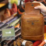 Túi đeo ngực da bò kết hợp đeo chéo nam sang trọng gọn nhẹ mới 2020 TDL78