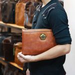 Clutch cầm tay nam da bò nhập khẩu thời trang nhỏ gọn CLT41