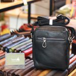 Túi nam đeo chéo mini cỡ nhỏ da bò thật Lano KT185