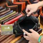 Túi nam đeo chéo mini cỡ nhỏ da bò thật Lano KT185