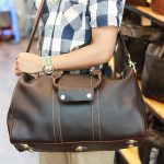 Túi trống du lịch nam da bò nguyên miếng thời trang tiện lợi TT25