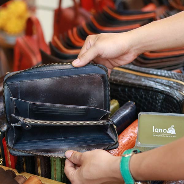 Ví da nam cầm tay thời trang tiện dụng Lano VCTN074