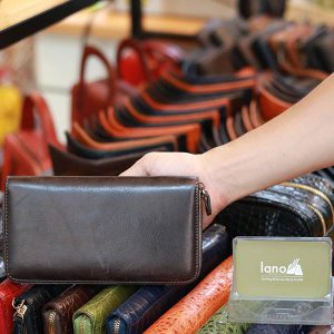 Ví da nam cầm tay thời trang tiện dụng Lano VCTN074