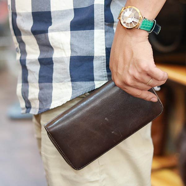 Ví da nam cầm tay thời trang tiện dụng Lano VCTN074