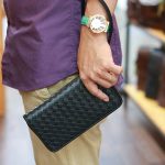 Ví dài cầm tay nam thời trang dạng đan mẫu mới Lano VCTN075