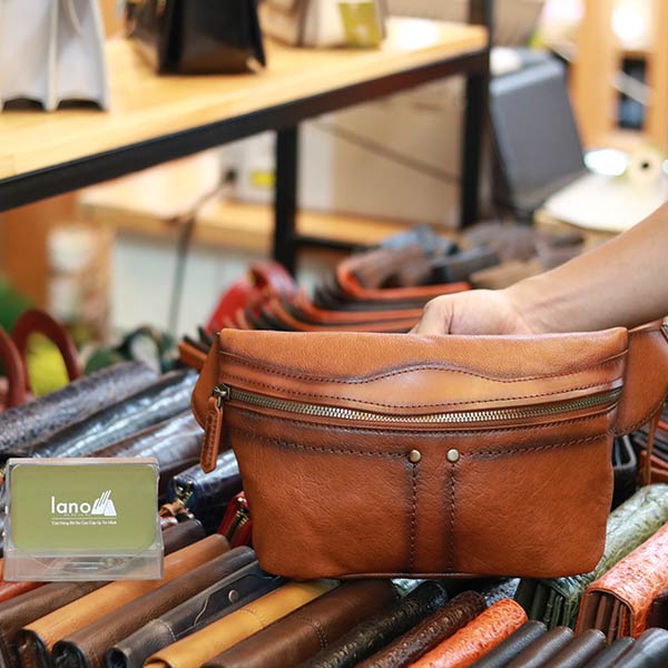 Túi bao tử da bò Veg nhập khẩu sang trọng nam tính TDB023