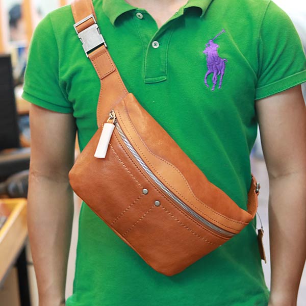 Túi bao tử da bò Veg nhập khẩu sang trọng nam tính TDB023