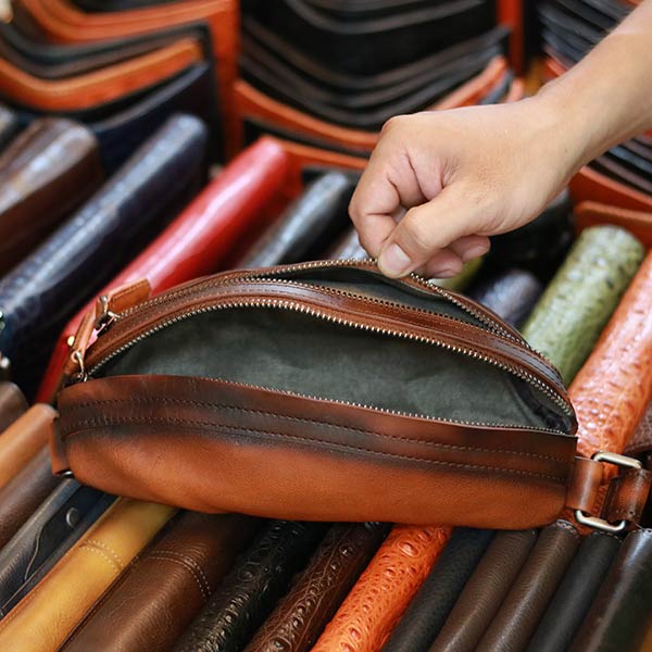 Túi bao tử nam da bò khẩu siêu sang TDB022