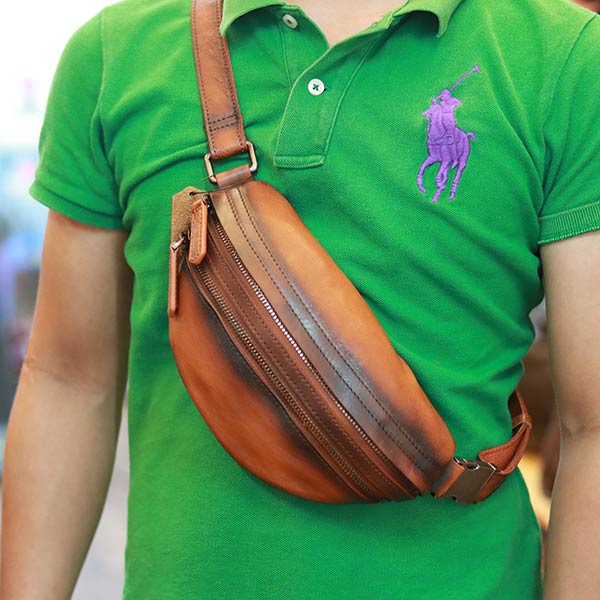 Túi bao tử nam da bò khẩu siêu sang TDB022