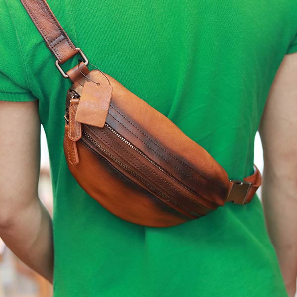 Túi bao tử nam da bò khẩu siêu sang TDB022