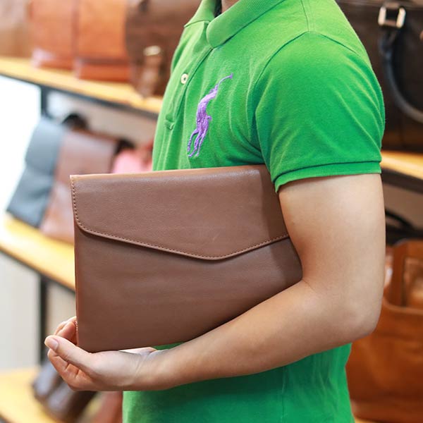 Clutch cầm tay nam da bò đựng ipad 9.7 inch nhỏ gọn tiện lợi CLT46