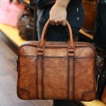 Cặp nam công sở da bò cao cấp đựng laptop 15.6 inch Lano CD112