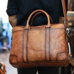 Cặp nam công sở da bò cao cấp đựng laptop 15.6 inch Lano CD112