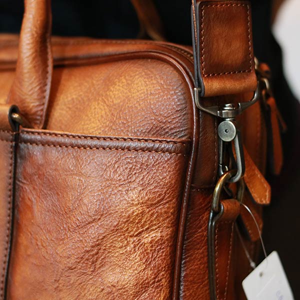 Cặp nam công sở da bò cao cấp đựng laptop 15.6 inch Lano CD112