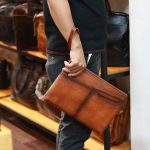 Clutch nam cầm tay da bò nhập khẩu siêu sang Lano CLT53