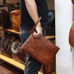 Clutch nam cầm tay da bò nhập khẩu siêu sang Lano CLT53