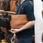 Clutch nam cầm tay da bò nhập khẩu siêu sang Lano CLT53