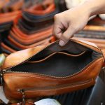 Clutch nam da bò cao cấp dạng hộp mẫu mới 2020 Lano CLT54